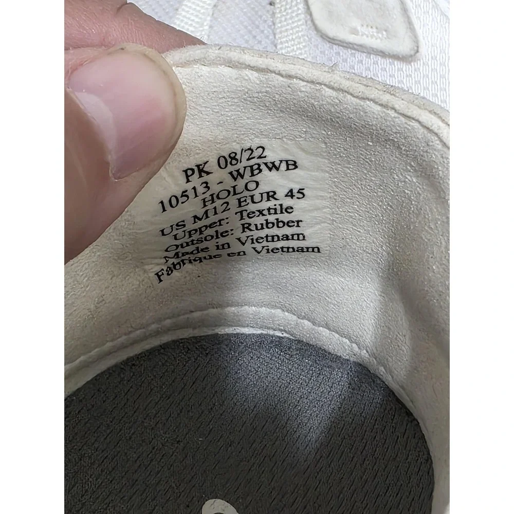 OluKai Holo Shoes Mens Size 12 White Mesh Low Top Athletic Sneakers 10513-WBWB